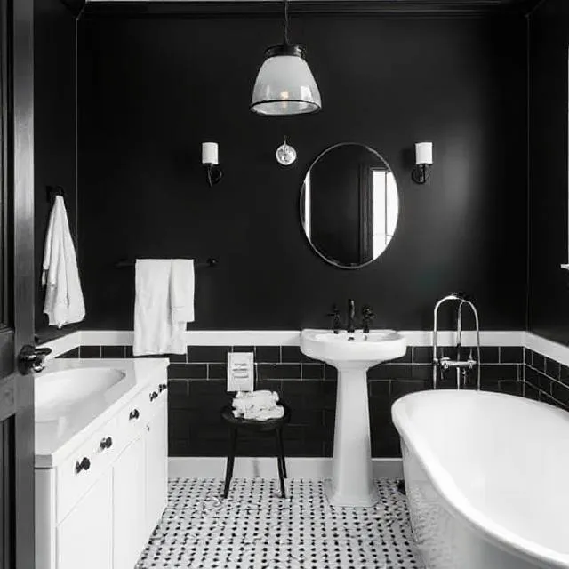 Black and White Bathroom Ideas for a Stylish and Timeless Space
